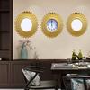 Living Room Wall Clock Home Table Sofa Background Wall Clock Modern Minimalist Abstract Art Wall Clock Triple Wall Clock