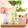 Acrylic Mason Jar Cups Pre Drilled Hole Snow Globe Tumbler NEW Water Bottles  Party Favor