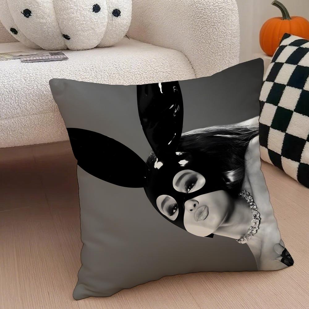 Capa de Almofada Ariana Grande Fronha de Linho Almofada Macia Respirável Protetora Decoração de Sala de Estar