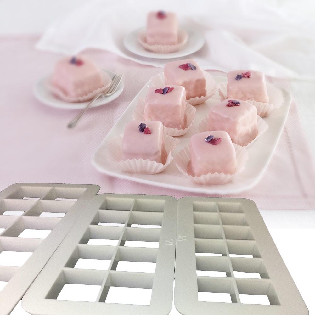 3pcs Square Geometric Cutters Fondant Cookie Cutter Geometry Cake Mold Fondant Mold Cake Decorating Tools Kitchen Baking