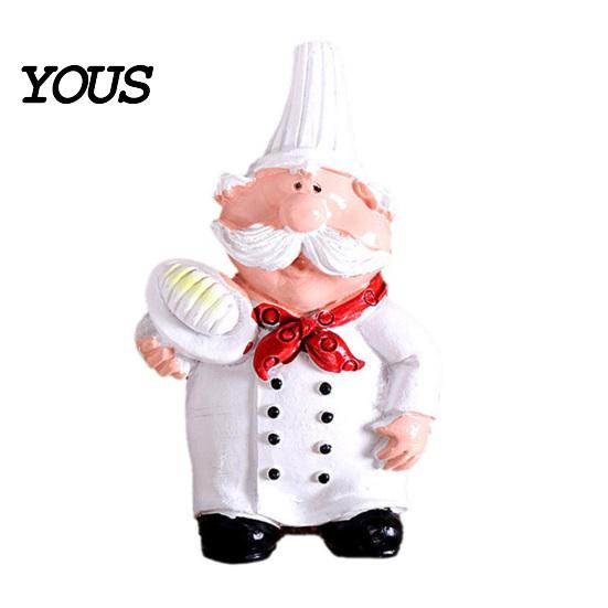 Kitchen Refrigerator Magnet 3D Cartoon Chef Magnet, Resin Baker Decorative Fridge Note Holders Memo Notes Photo Holder for Home Decor Family Magnets