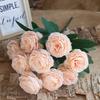 Artificial Rose Flower Bouquet With Silk Material For Wedding Decor And Photography Props