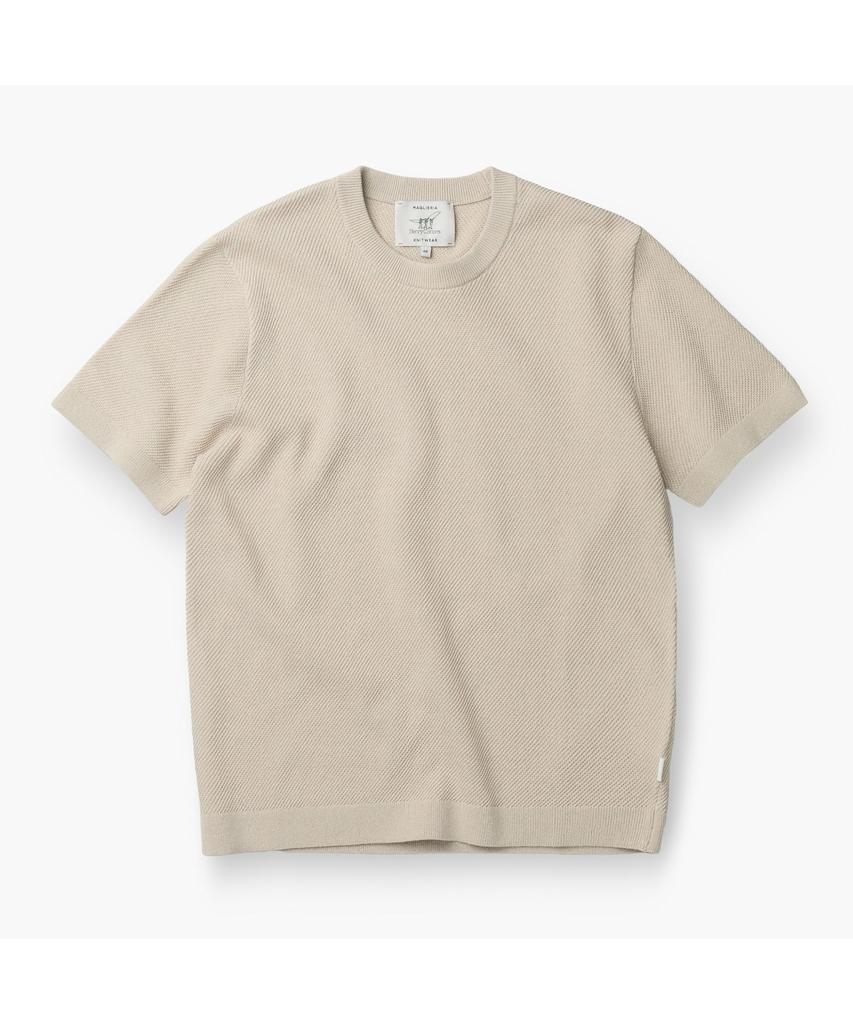 Henlikoteun Solid Round Short Sleeve Knit Ahwam26611Bex