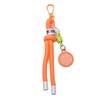 Alloy+nylon Woven Smiley Face Keychain For DIY Bag Accessories