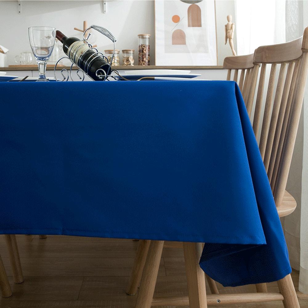 Solid Black Conference Banquet Hotel Dining Table Exhibition Advertising Tablecloth Office Table Cloth Art Rectangular Tableclot
