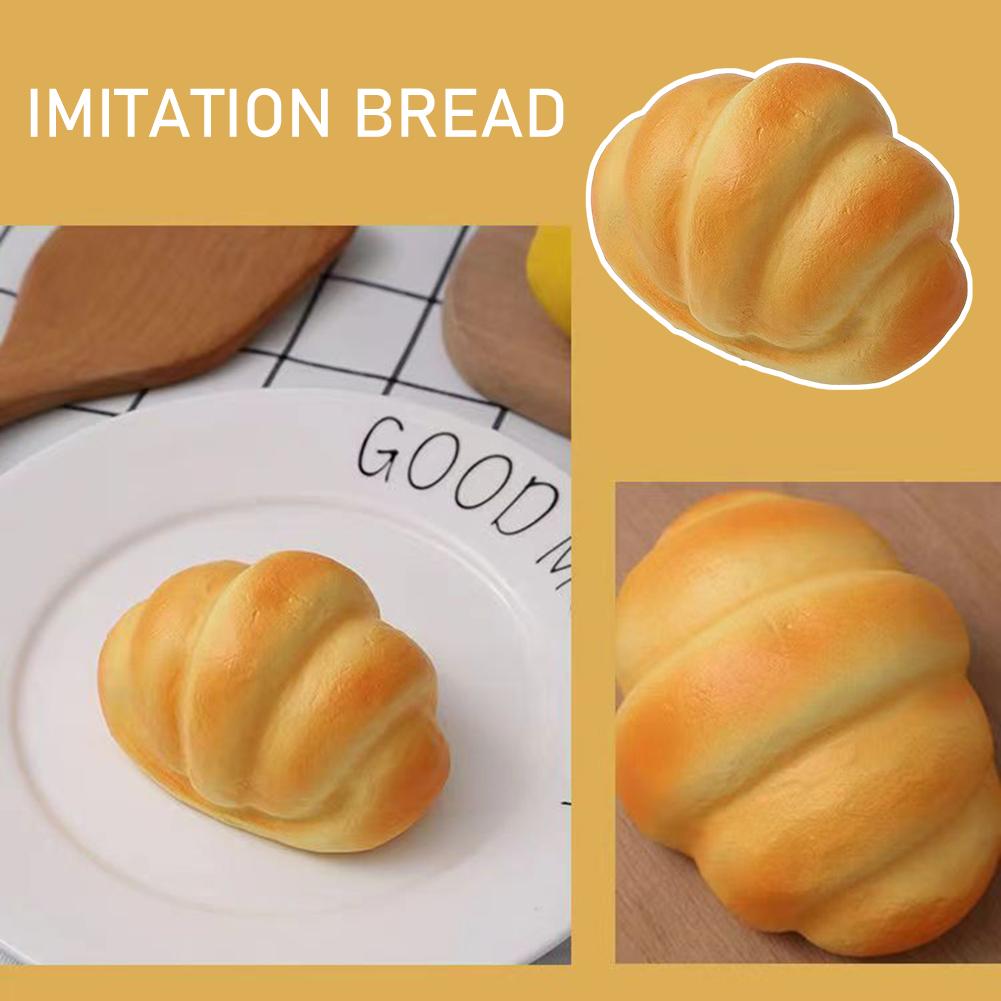 Squishies Bread Cute Food Soft Slow-Rising Bread Shape Squeeze Toys Simulation Bread Ultra-Soft Decompression