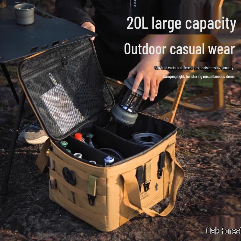 Large Capacity Multifunctional Outdoor Storage Bag: Tactical, Folding Box for Camping Gear, Car Equipment & Mess Kit