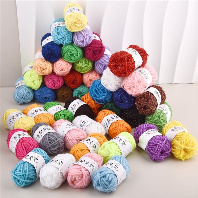 24pcs Soft Yarn Fine Quality Hand-Knitting Thread Soft Warm DIY Cotton Wool Threads For Handmade Knitting Crochet Yarn