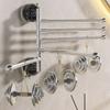 180° Rotating Towel Rack 3/4/5 Bars Toilet Towel Rod New Clothes Hanger