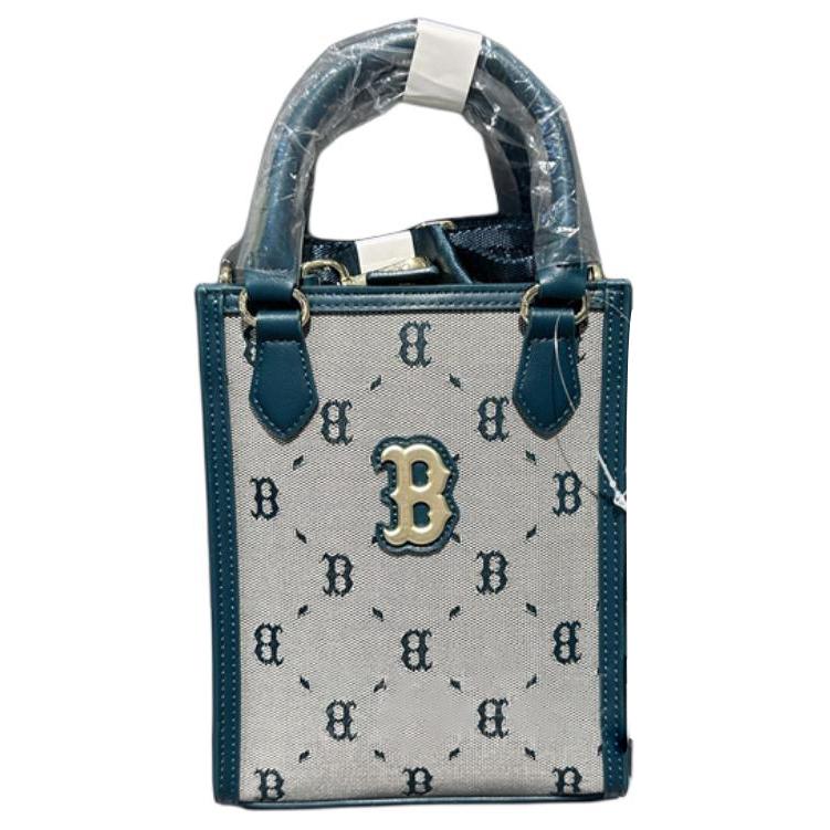 New MLB Polyester Shoulder Bag, Crossbody Bag, Handbag Regular Unisex Green 7ACRMDB4N-43BGL