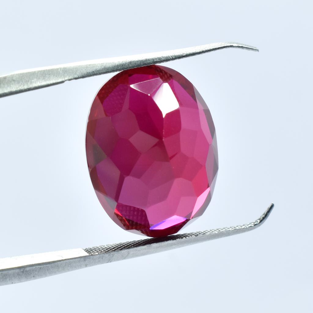 22.60 Carat Stunning Red Color Ruby Natural Oval Cut Loose Gemstone.