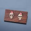 Exaggerated Punk Style Halloween, Rose Skull Jewelry, Personalized Micro-Set Earrings, Exaggerated Earrings