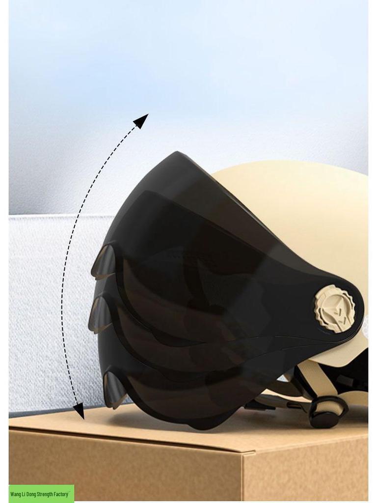 Smiling Face Unisex Summer Motorcycle & Electric Scooter Half Helmet