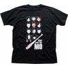 The Walking Dead Negan EENY Meeny Miny MO Funny Black Printed T Shirt OZ9323