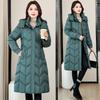 Padded Jacket and Down Cotton Jacket Women's 2025 Winter Wear New Mid-length Slimming and Thickened Cotton Jacket