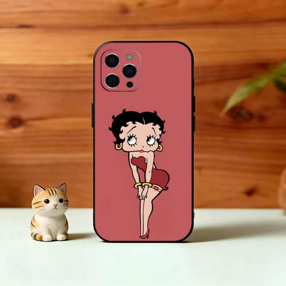 Be-Tty Boo-P Phone Case Silicone Soft For IPhone 17 16 15 14 13 12 11 X XR Plus Pro Max Plus
