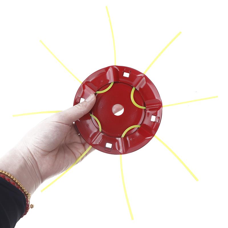 Gasoline/Lithium Grass Trimmer Head Removal Of Garden Weed Brushcutter Part Steel Lawn Mower Head With 4 Lines Replacement