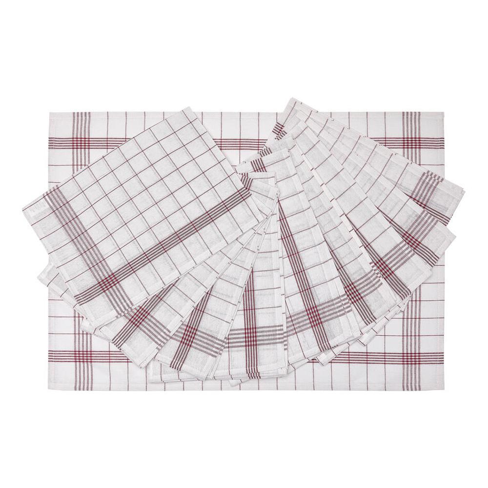 SG Accessories Bistro Milan Checked Dish Cloths (Pack of 10)