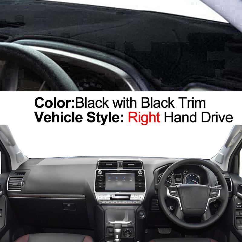 Car Inner Dashboard Cover For Toyota Land Cruiser Prado 2018 2019 Auto Dash Mat Carpet Cape Anti-sun Sun shade Dashmat 2015