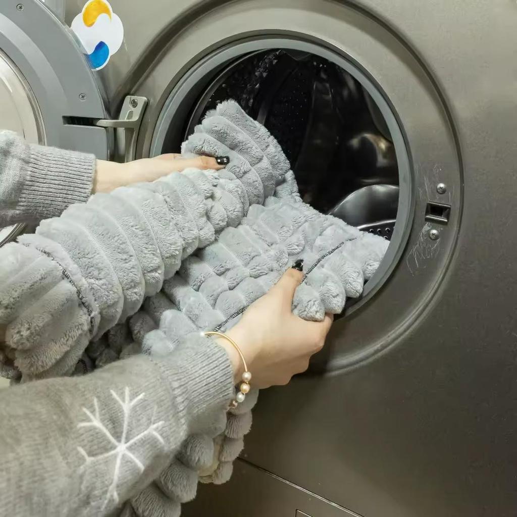 Verdicken Quilten Warm Streifen Flanell Sofakissen Wohnzimmer Sofa Handtuch Mehrzweck Sofaüberwurf Husse