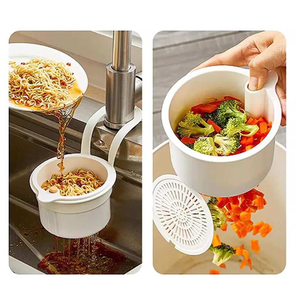 Kitchen Sink Drain Basket Sink Hanging Strainer Basket Kitchen Sink Self Cleaning Sink Food Waste Catcher Kitchen Sink Holder