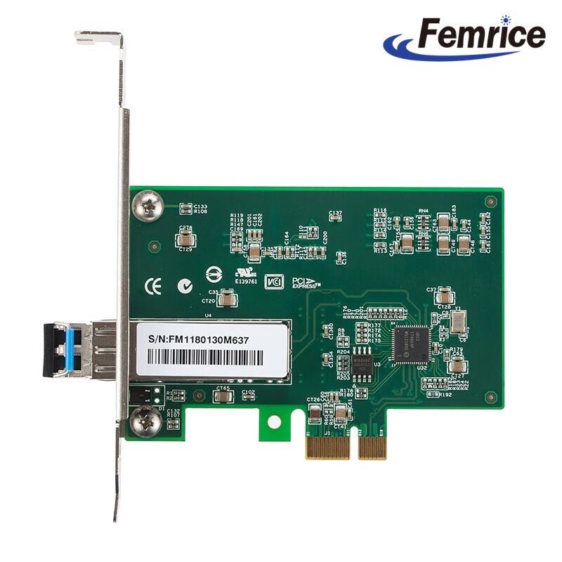 Femrice Intel I210 Gigabit Fiber PCI-E Server Network Card (CN Version)