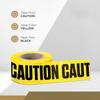 Premium Yellow Hazard Tape Bright Yellow Barricade Line Caution Isolation Line  Horror Party