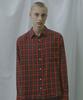 BEYOND CLOSET [Collection Line] Fluid Red Check Shirt