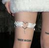 Gothic Lace Garter Belt Heart Bowknot Cross Bells Lolita Garters Elastic Choker Leg Ring Strap Cosplay Lingerie Harness 1/2 Pc