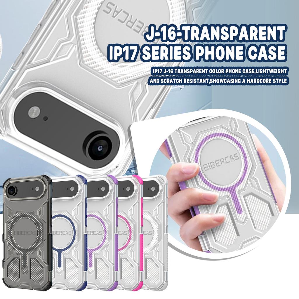 BIBERCAS New Mobile Phone Case With Magnetic Suction And Four-sided,military-grade Anti-drop Mobile Phone Protective Case With Carbon Fiber Texture