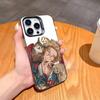 Anime MHA Hawks BNHA Phone Case For iPhone17,16,15,14,13,12,11,Pro,MAX White Matte Shockproof Cover