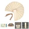 Latest Models Wooden Bookmark DIY Blank Page Marker Hanging Tags Practical Premium Student Supplies Elegant Gift Wood Bookmarks