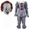 Adult Pennywise Clown Costume Halloween Cosplay Suit OutfiT Fancy Costume  A