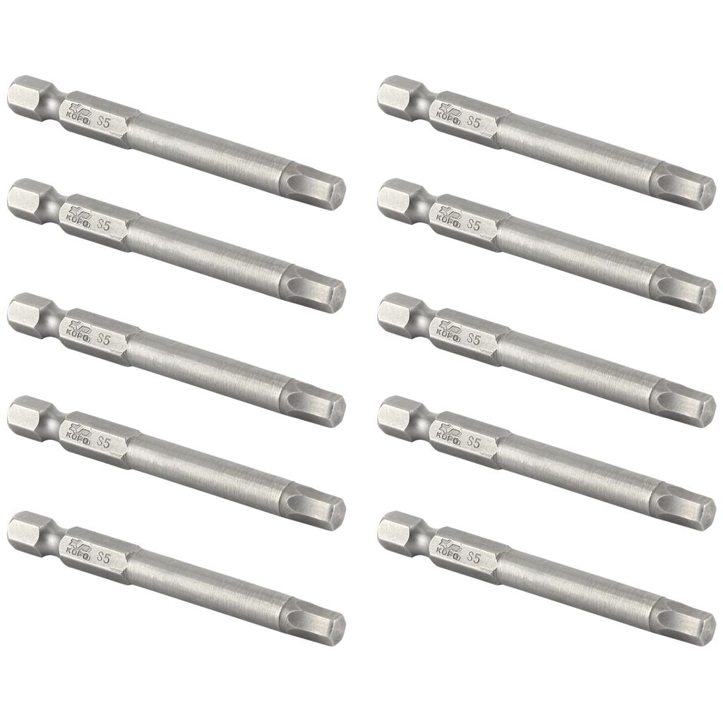10Pcs Electric Screwdriver Bits Hex Socket Hardened with Magnetic Accessories S14 65mm