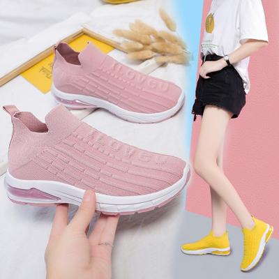 Fashion White Sneakers for Women Sport Shoes Lightweight Slip-on Vulcanize Shoes Women's 2024 Breathable Mesh Casual Sock Sneakers