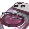 Coque de Protection - BOOLING - pour iPhone 17 Pro - Hybride avec Anneau Rotatif Magnétique - Rouge