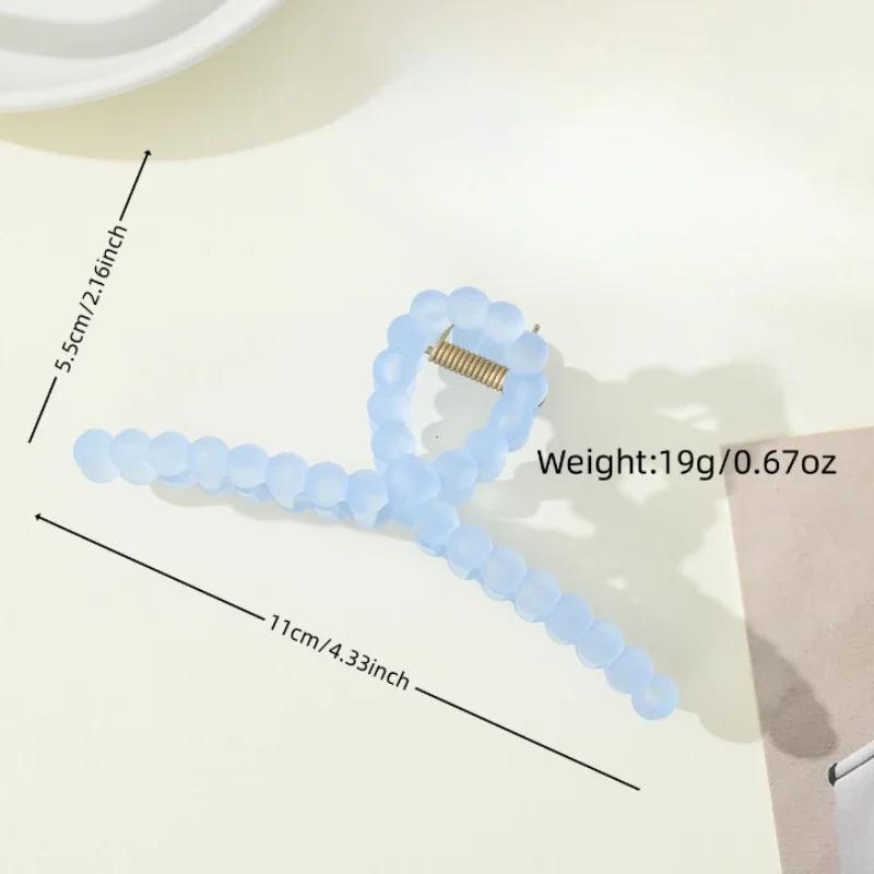 Transparent Hair Clip Claws for Women Girls Summer Sweet Crab Hair Barrettes Hairpins Headwear Party Hair Accessories