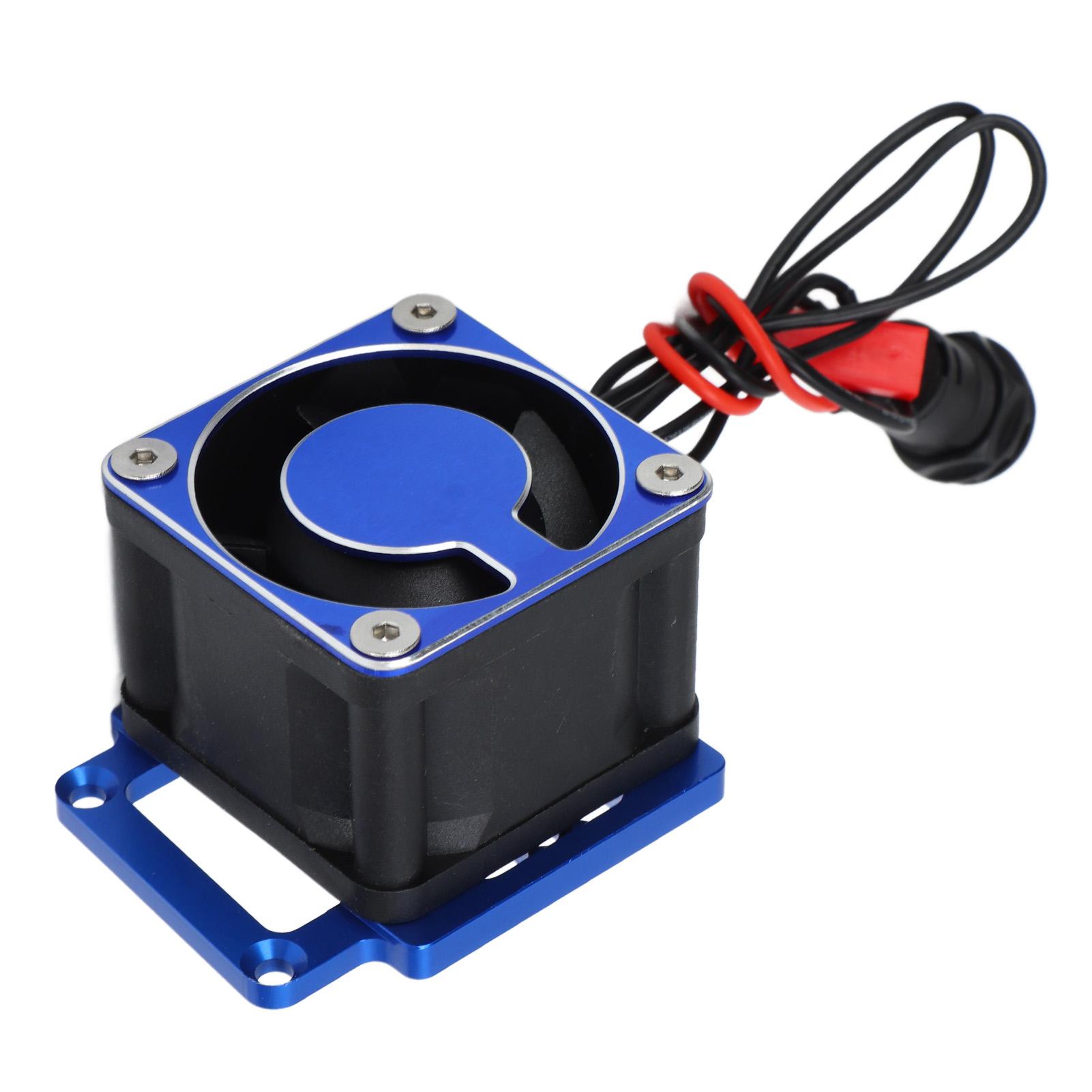 

RC Motor Cooling Fan Aluminum 4028 High Speed Motor Heat Sink for Traxxas 1 8 4WD for Sledge Monster Truck 95076 4 Dark темно-синього кольору