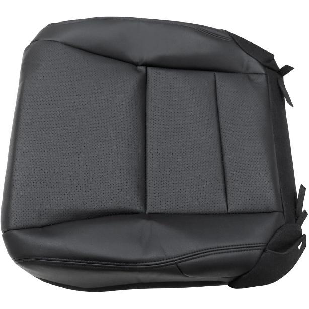 NLQR Front Passenger Side Bottom Replacement Seat Cover Microfiber Leather Black Perforated Compatible with Honda Accord Sedan 2013 2014 2015 2016