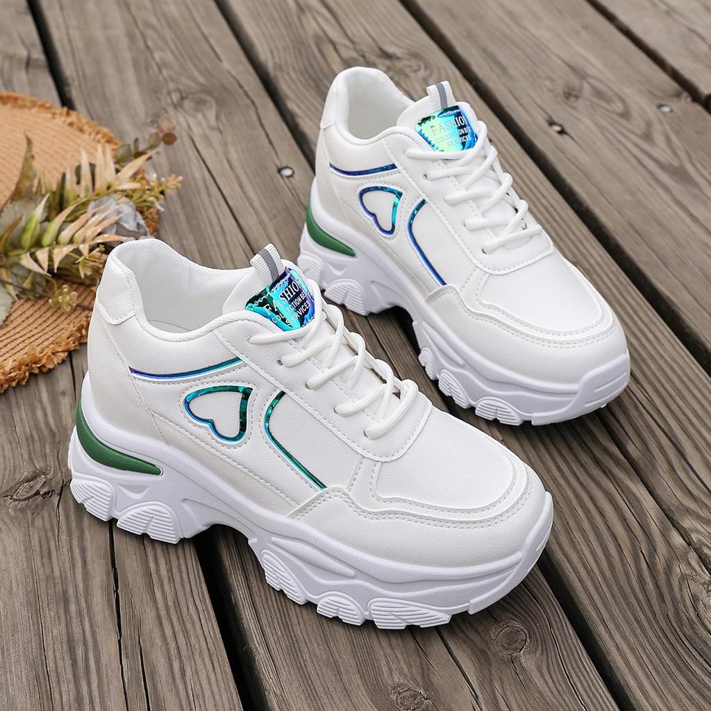 Scarpe da Donna con Plateau e Tacco Alto - Scarpe Sportive Casual Versatili e Comode per Donna