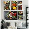 Posters Prints Wall Art Food Modular Picture Nordic Home Decoration Canvas Painting Grains Spices Spoon Peppers Kitchen