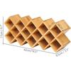 Phyllia Bamboo Spice Rack Organizer 4-Tier Countertop Organiser, Criss-Cross Kitchen cabinet Free-Standing Countertop Storage shelf Fit for Spice