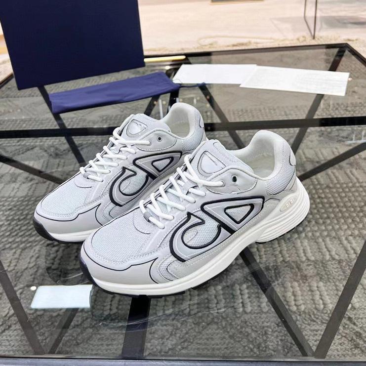 Dad's Shoes CD New Casual Shoes Lightweight Patchwork Height Increasing Thick Sole Reflective Mesh B30 Breathable Sports Shoes