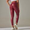 Tooxika New PU Shiny Large Size High Waist Tight Bottoming Leather Pants
