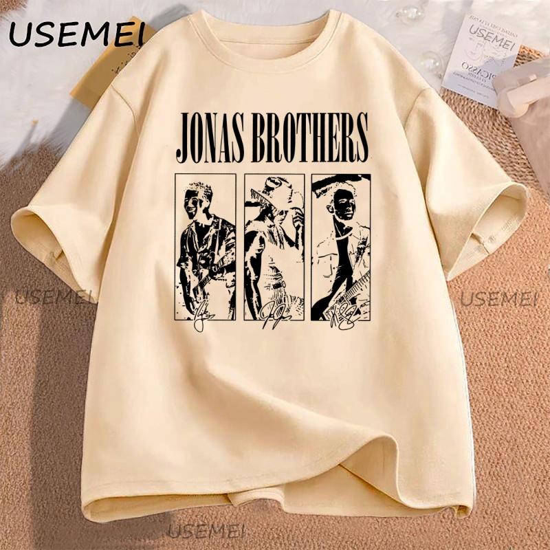 JONAS20 Greetings Tshirt Men Women Retro 90s Tshirt Printed Cotton Short Sleeve Hip Hop Tees Round Neck Casual Streetwear