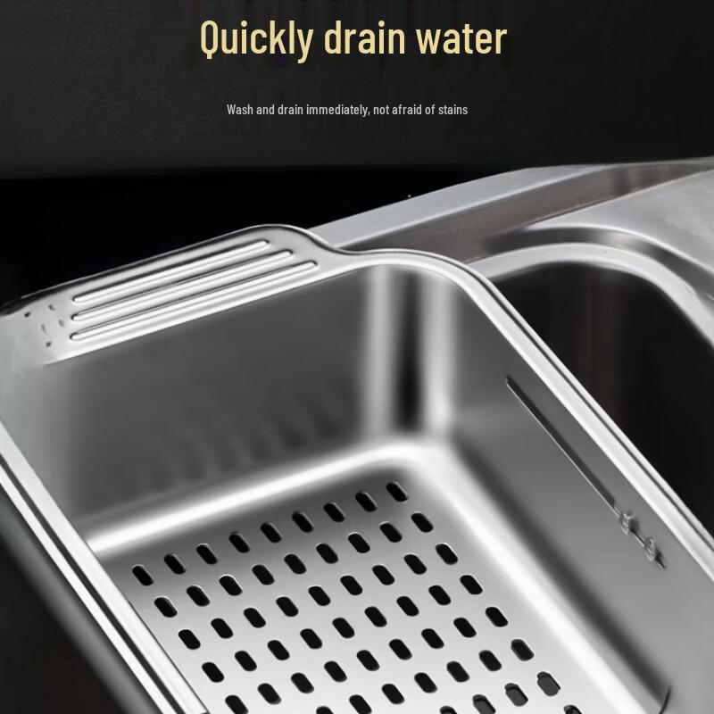 Expandable Stainless Steel Over-Sink Drainer Rack