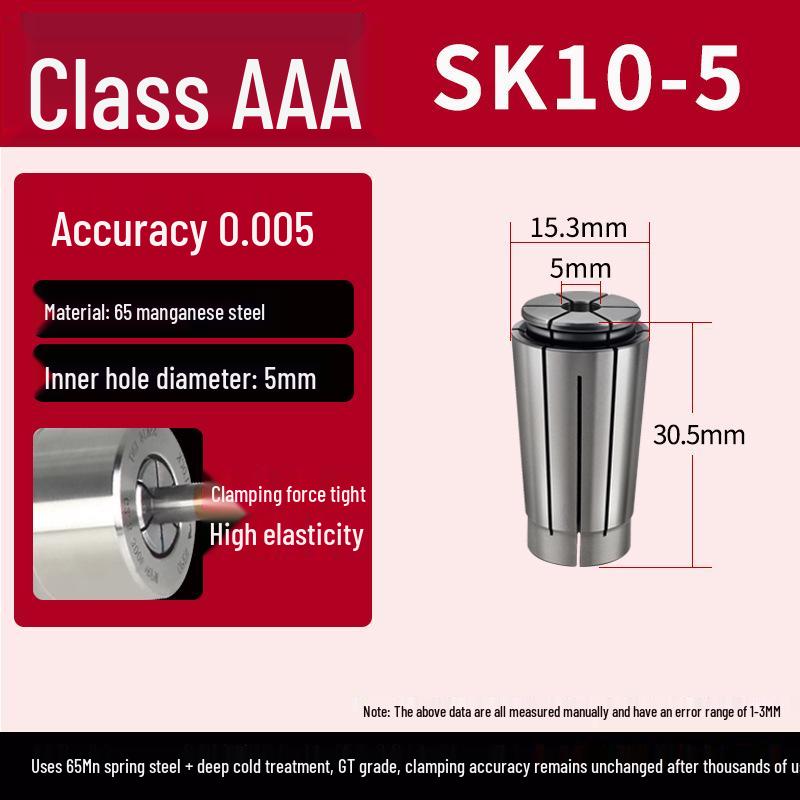 High-Precision SK16 Collet Chuck for CNC Engraving Machine