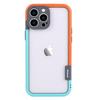 Custodia in Silicone per Apple 16 Pro Max con Cornice Color Block e Protezione Anti-urto per iPhone 16.