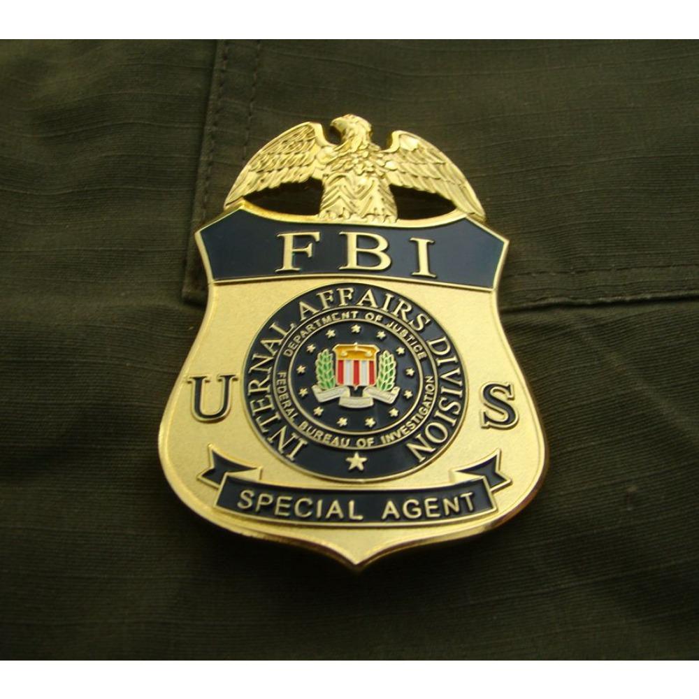 American metal badge, large metal badge, pure copper.