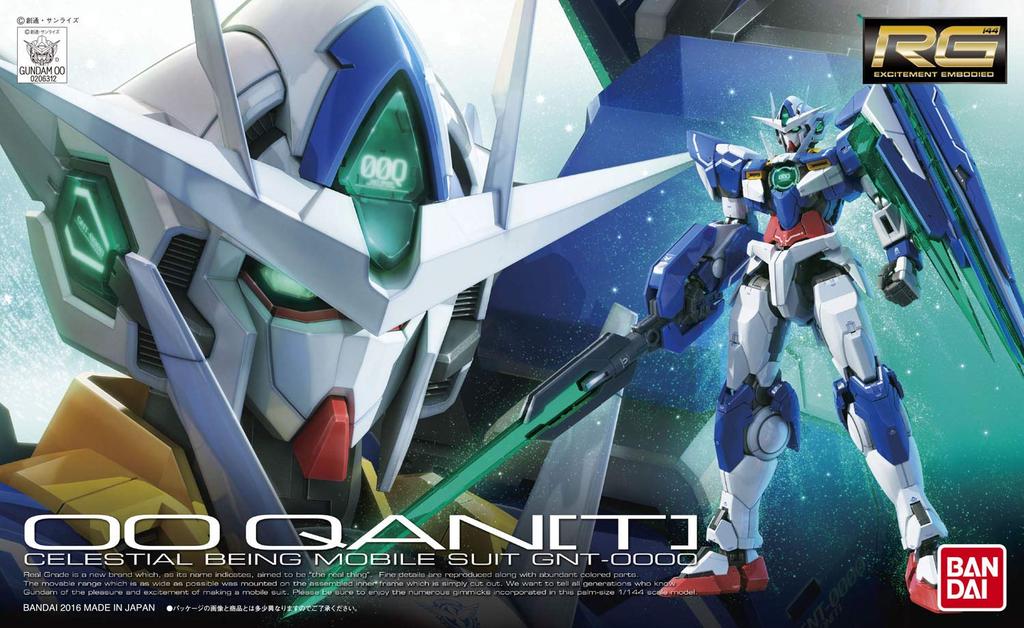 BANDAI SPIRITS RG Theatrical Version Mobile Suit Gundam 00 wakening of the 00 Scale Plastic Model Kit -A Trailblazer- GNT-0000 QAN[T] 1/144